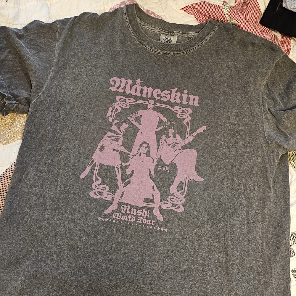 Gray Måneskin Tour T-Shirt